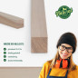 Holzleiste - Esche gehobelt - 23x23x1000mm