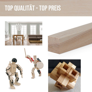 Wood strip - planed ash - 25x25x1000mm