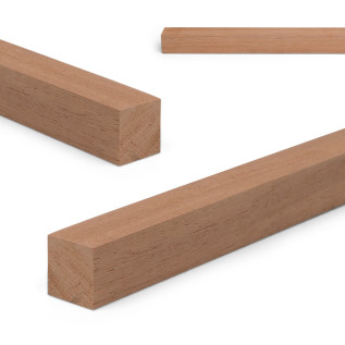 Holzleiste - Mahagoni gehobelt - 20x20x1000mm