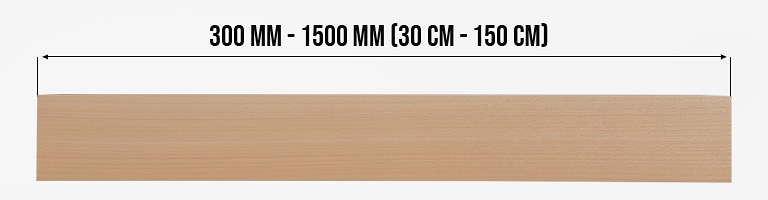 Leimholz / Brettschichtholz - alle Angaben in Millimeter