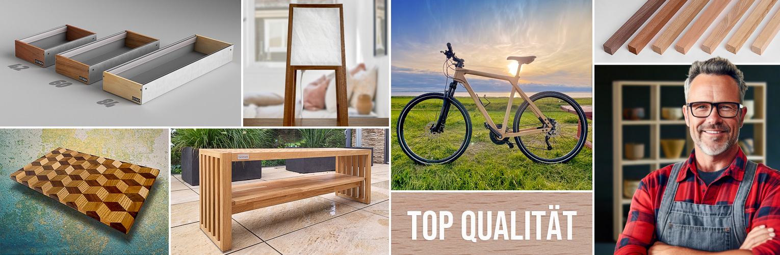 Solid beech wood strips made to measure - application examples